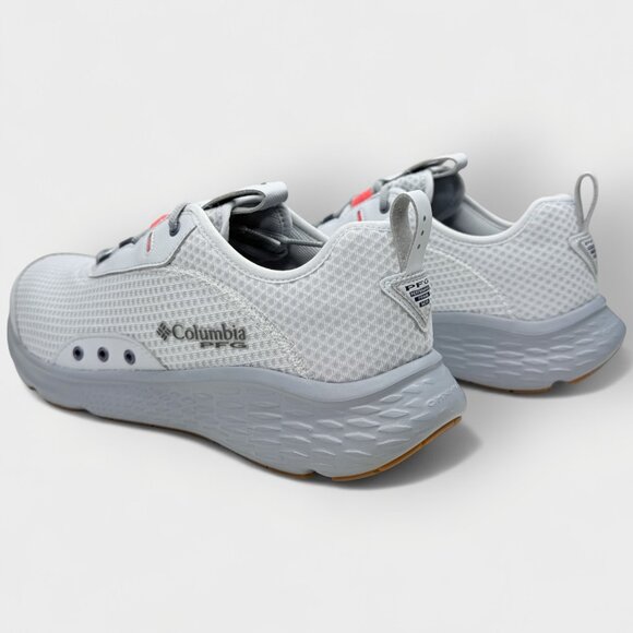 Columbia PFG Castback Men’s Shoes 13 Cirrus Grey/Sunset Red – Mesh Fishing - Picture 6 of 13